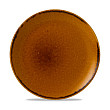 Тарелка мелкая  26 см, коричневая HVBREV101