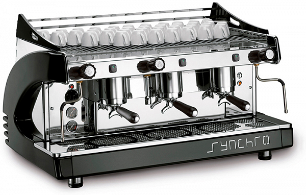 Рожковая кофемашина Royal Synchro 3gr 21l semiautomatic черная фото