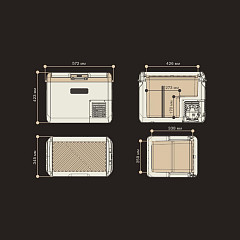 Автохолодильник переносной Meyvel AF-M30 (Black) в Санкт-Петербурге, фото 4