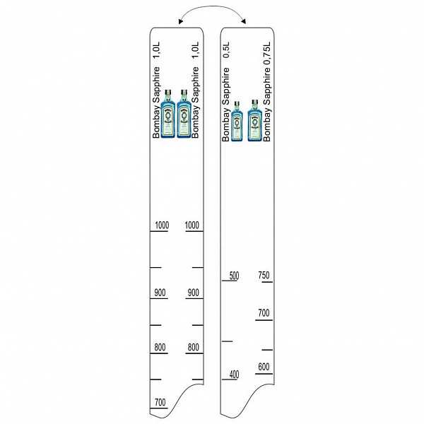 Барная линейка P.L. Proff Cuisine Bombay Sapphire (500мл/750мл/1л) фото