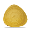 Тарелка мелкая треугольная Churchill Stonecast Mustard Seed Yellow SMSSTR71 19,2см, без борта фото