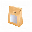 Пакетик с окном для кондитерских изделий Garcia de Pou 11,5+5,5*18 см, золотой, картон