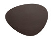 Салфетка подстановочная (плейсмат)  45x35 см, 100 % переработанная кожа, декор grained brown / зернистый коричневый