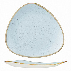 Тарелка мелкая треугольная Churchill Stonecast Duck Egg Blue SDESTR121 в Санкт-Петербурге фото