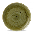 Тарелка мелкая Churchill Stonecast Plume Olive PLGREV101