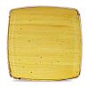 Тарелка мелкая квадратная Churchill Stonecast Mustard Seed Yellow SMSSDS101 26,8 см фото