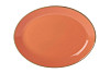 Блюдо овальное Porland 36х27 см фарфор цвет оранжевый Seasons (112136) фото